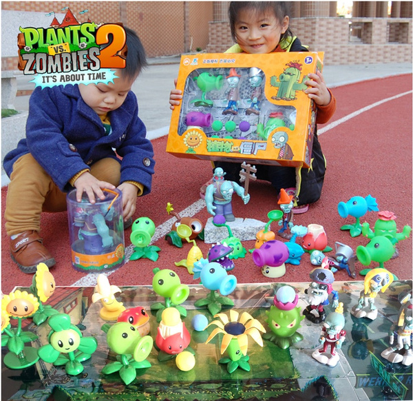 Plants vs. Zombie Toys Complete Set Of Boys Anime Figure Children's Dolls  Kids Birthday Toy Gifts