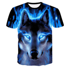 Summer, summer t-shirts, Shirt, wolfpainting