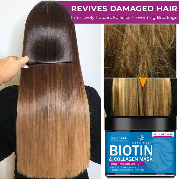 30/50/100/120ml Biotin Collagen Keratin Treatment Hair Mask Natural Keratin  Treatment for Dry & Damaged Hair | Wish