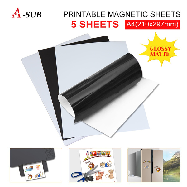 A4 5 sheets Magnetic Sheets Printable Paper For Inkjet Printers