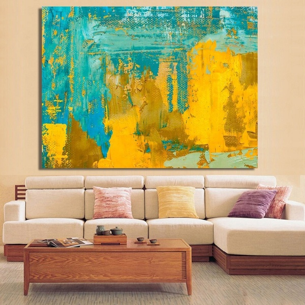 2021 Birthday Present With Frame/Modern Abstract Art Posters and Prints Wall Art Canvas Painting