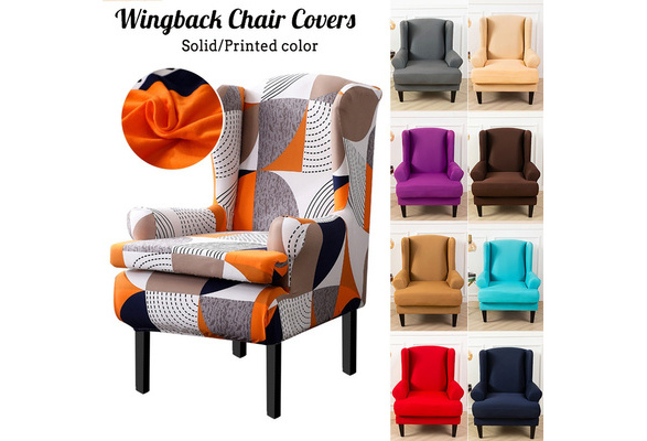 Chair covers wingback hot sale