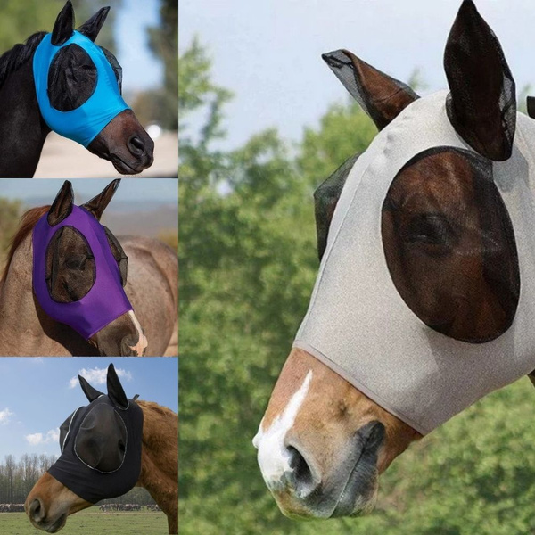 V067 Bridleway Fly Mask With Ears Small Pony to X Full 