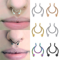 Steel, Jewelry, septumring, nosehoop