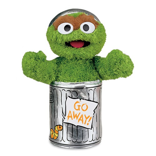 oscar the grouch stuffed animal large