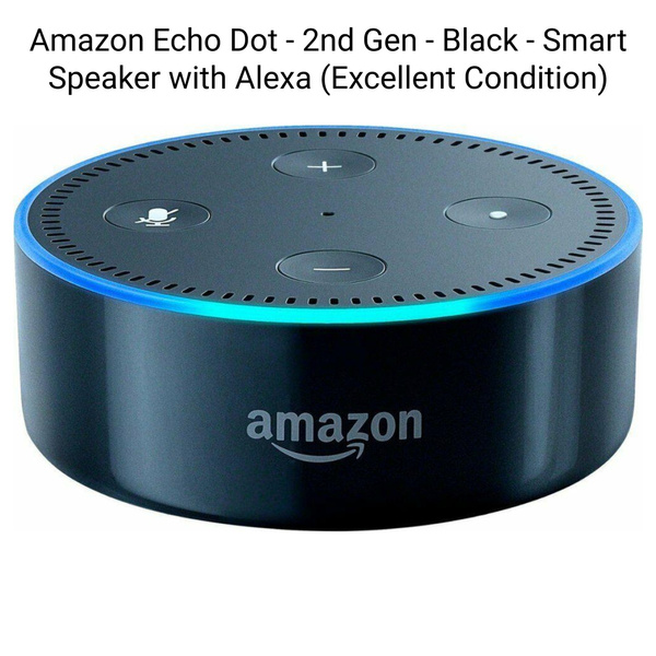 Hopeful next Hoist Amazon Echo Dot - 2nd Generation - Smart Speaker - Alexa Enabled - Black |  Wish