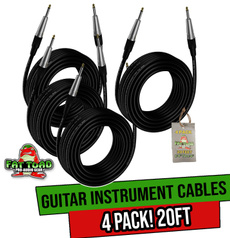 instrumentcable, quarterinchcable, Bass, Acoustic Guitar