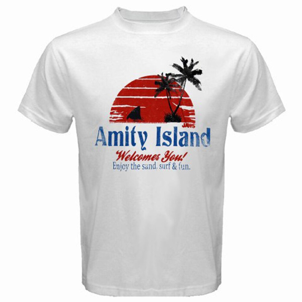 New Amity Island JAWS Movie Shark Men's 