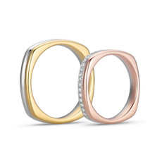 Couple Rings, twotonering, Rose Gold Ring, gold