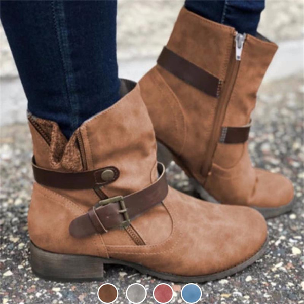 Wide shaft ankle outlet boots