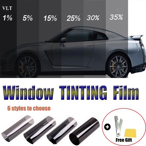 1%/5%/15%/25%/35% VLT Car Home Glass Window TINT TINTING Film Vinyl Roll XS 
