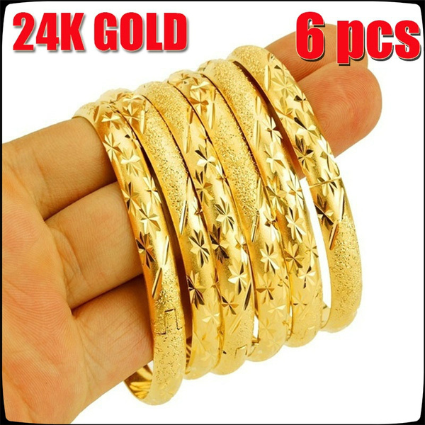 24k gold bangle bracelet