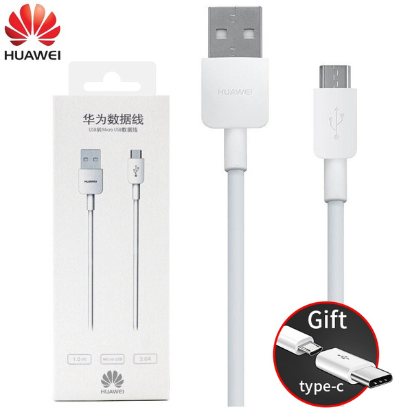 Original Huawei USB cable Android Micro Type-C Lightning 3 in 1 High Speed Charging 2A Phone Charger Line For Apple iphone IOS Huawei Samsung Xiaomi 1M Wish