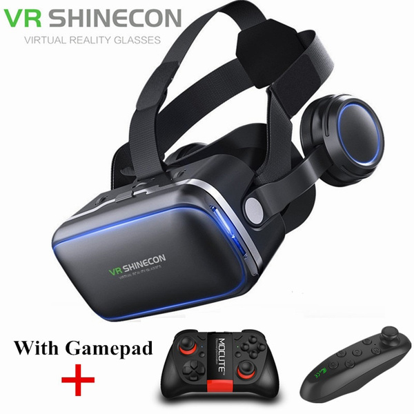 apotheek wakker worden oneerlijk Shinecon 6.0 3D VR Glasses with Gamepad Virtual Reality Casque 3 D Goggles  Headset Helmet Box For iPhone Android Controller | Wish
