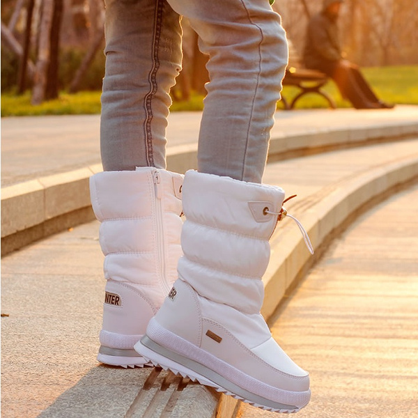 Winter Platform girls Boots Children Rubber anti slip Snow Boots Shoes for girl big Kids Waterproof Warm Winter Shoes Botas