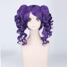wig, Shorts, Cosplay, Curly