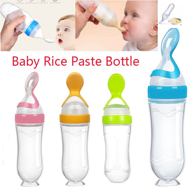 baby rice in bottle