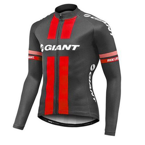 New Pro Giant Cycling Jersey Long Sleeve Men Pro Quick Dry