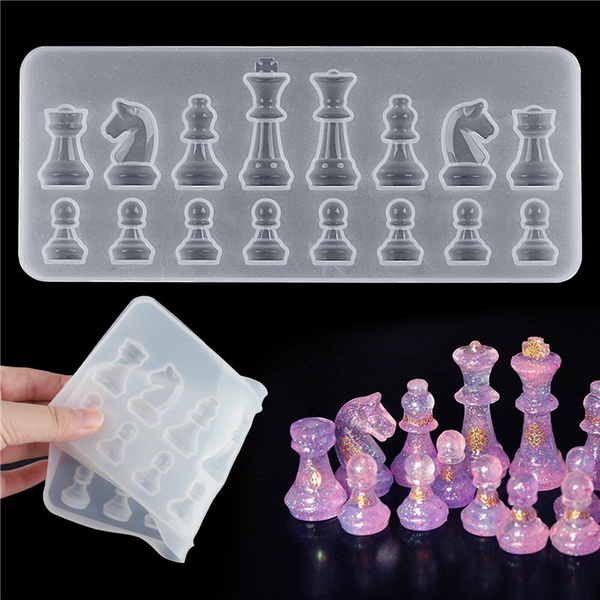 Resin Chess Pieces from Zytin Silicone Chess Mold, Great Wood and Epoxy  Project 