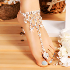 Fashion, footanklet, Crystal Jewelry, barefootjewelry