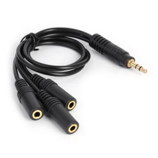 adaptercable, Splitter, 3waystereo, Cable