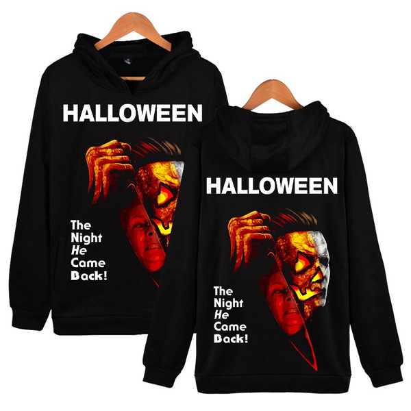 Woman Halloween Michael Myers Logo Hoodie Sweatshirt 