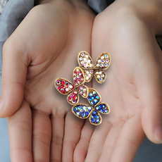 butterfly, cute, diamondbrooch, brooches