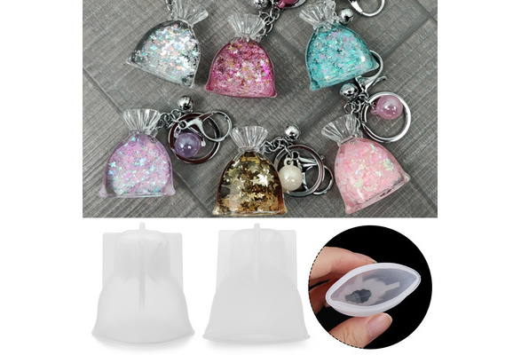 3D Lucky bag Mold Epoxy Resin Jewelry Mould Casting Craft Tool Purse Silicone