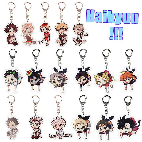 Anime Volleyball Junior Double-sided Transparent Acrylic Keychain New Style  Haikyuu!! Pendant Cosplay Exquisite Key Chain Gifts - AliExpress