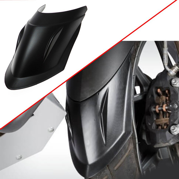 Black Front Fender Mudguard Wheel Hugger Extension For BMW R1250 GS R1200GS LC Adventure