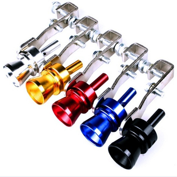 Universal Turbo Sound Whistle Exhaust Pipe Tailpipe Fake BOV Blow-off Valve  Simulator Aluminum Size S 10.2x1.8cm K886-S Car Accessories
