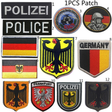germanypolicebadge, patchesvelcro, embroiderypatche, Embroidery