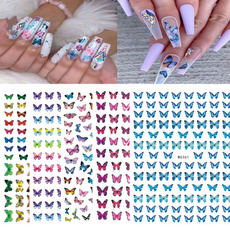butterfly, Adhesives, nail stickers, nail tips