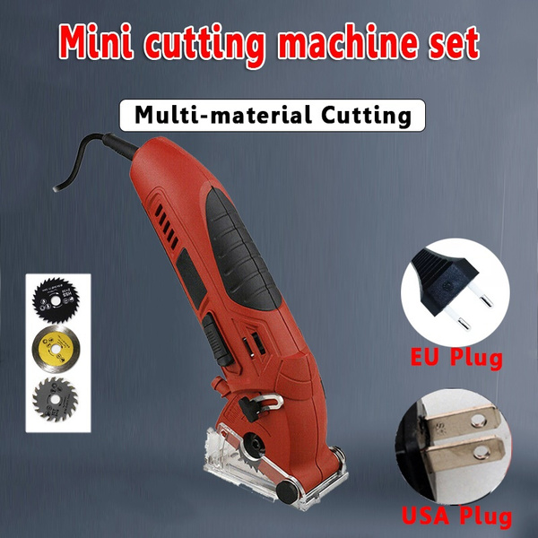 Electric Mini Laser Circular Saw Hand Held Cutting Tool with 3 Blade