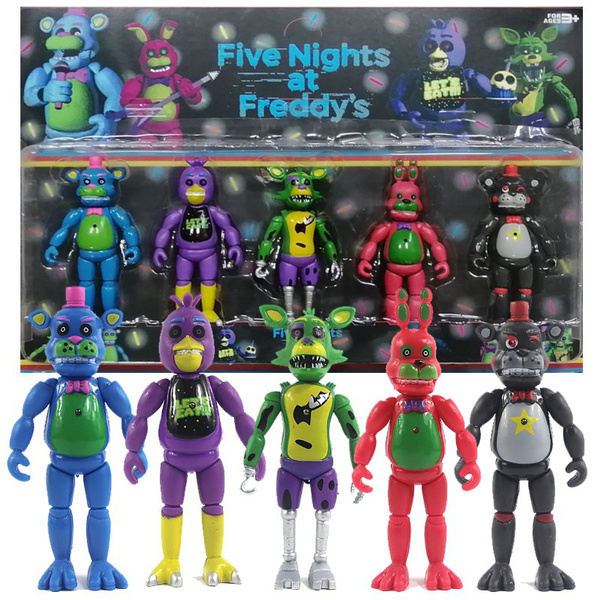 FNAF Five Nights At Freddy's Toy Action mini Figure Freddy Foxy Bonnie  Chica B