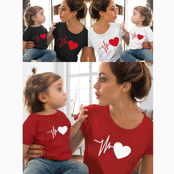Matching Outfits Cotton T Shirt Mother 