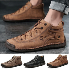 ankle boots, antiskid, Outdoor, leather shoes