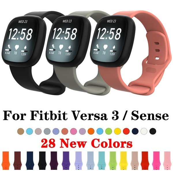 For Fitbit Versa 3 /Sense Silicone Strap Wristband Replacement