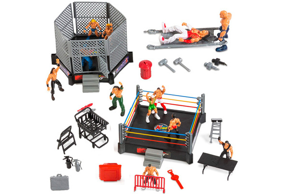 Wrestling Toys for Kids WWE Action Figures Elite Wrestlers Warriors Toys  Undertake Ring & Realistic Accessories Fun Miniature