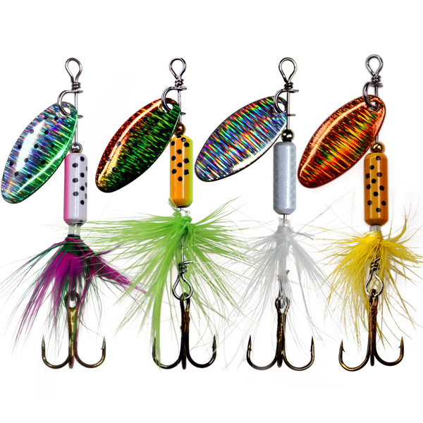 4pcs Hard Fishing Lures Bass Crankbait Tackle For Pikes/bass/trout
