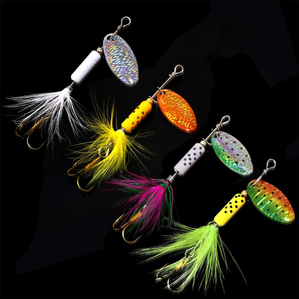 20pcs Freshwater Spinner Baits Fishing Lures Kits With - View #3