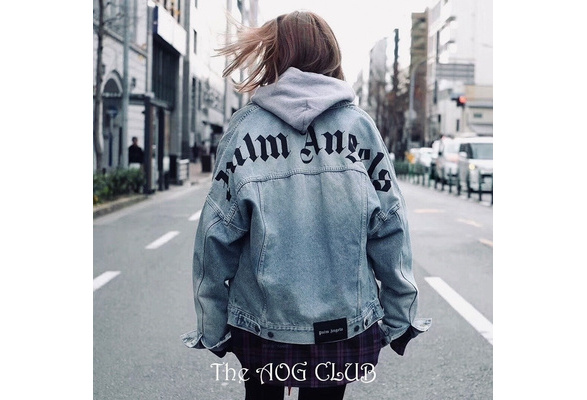palm angels denim jacket oversized