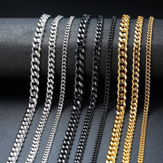 Steel, Stainless, Chain Necklace, Fashion