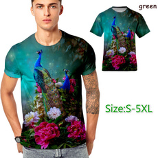 peacock, Fashion, Graphic T-Shirt, printed
