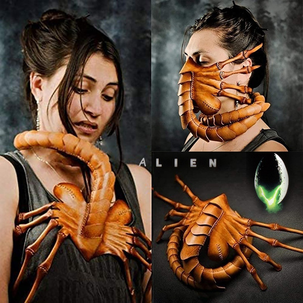 Facehugger Costume Alien Facehugger Face Hugger Costume Prop Scary Claws Insect 