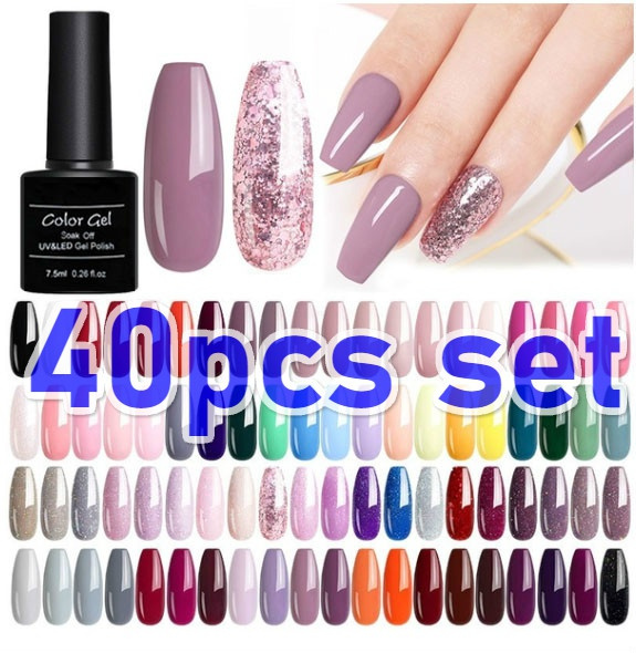 10 40 Colors Nail Art Uv Gel Polish Soak Off Uv Gel Varnish Wish