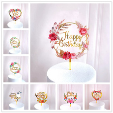 happybirthday, cardarrangement, Flowers, decoration