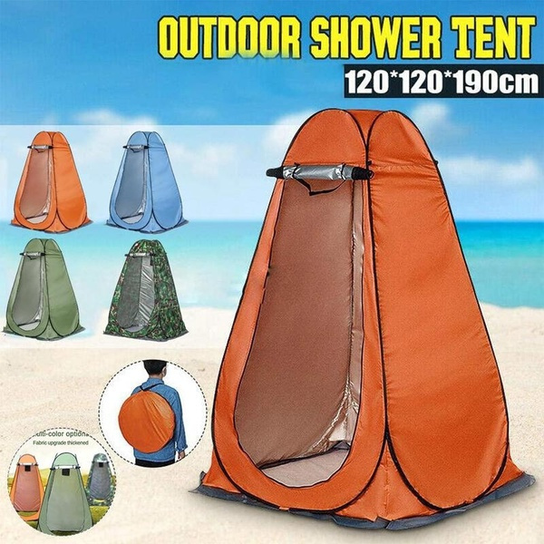 Pop up bathroom outlet tent