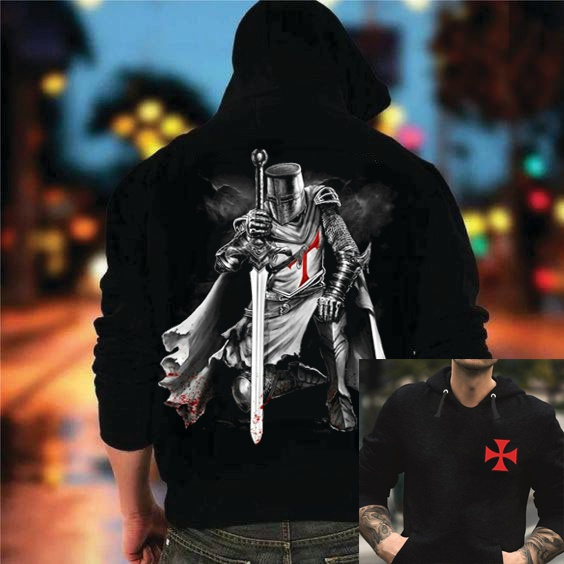 Knights templar armor hoodie online