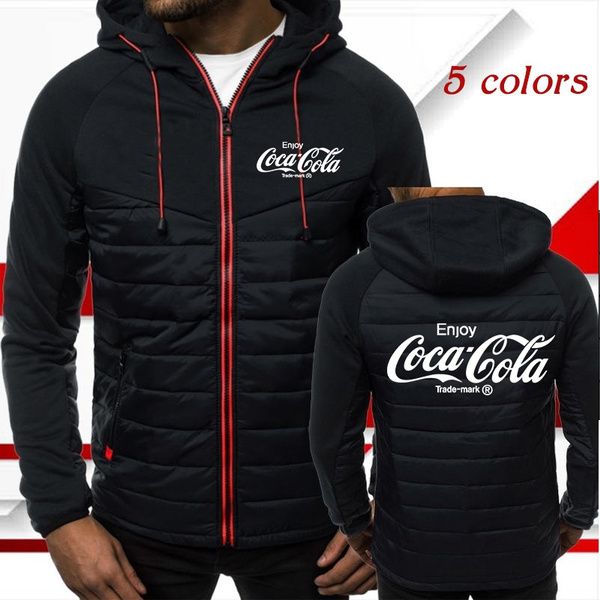 Fashion cola outlet print zipper coat